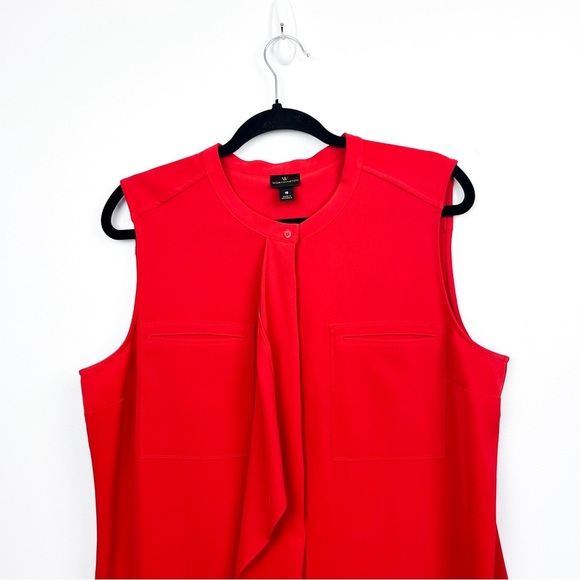 Worthington Red Sleeveless Mid Length Dress - Picture 4 of 9